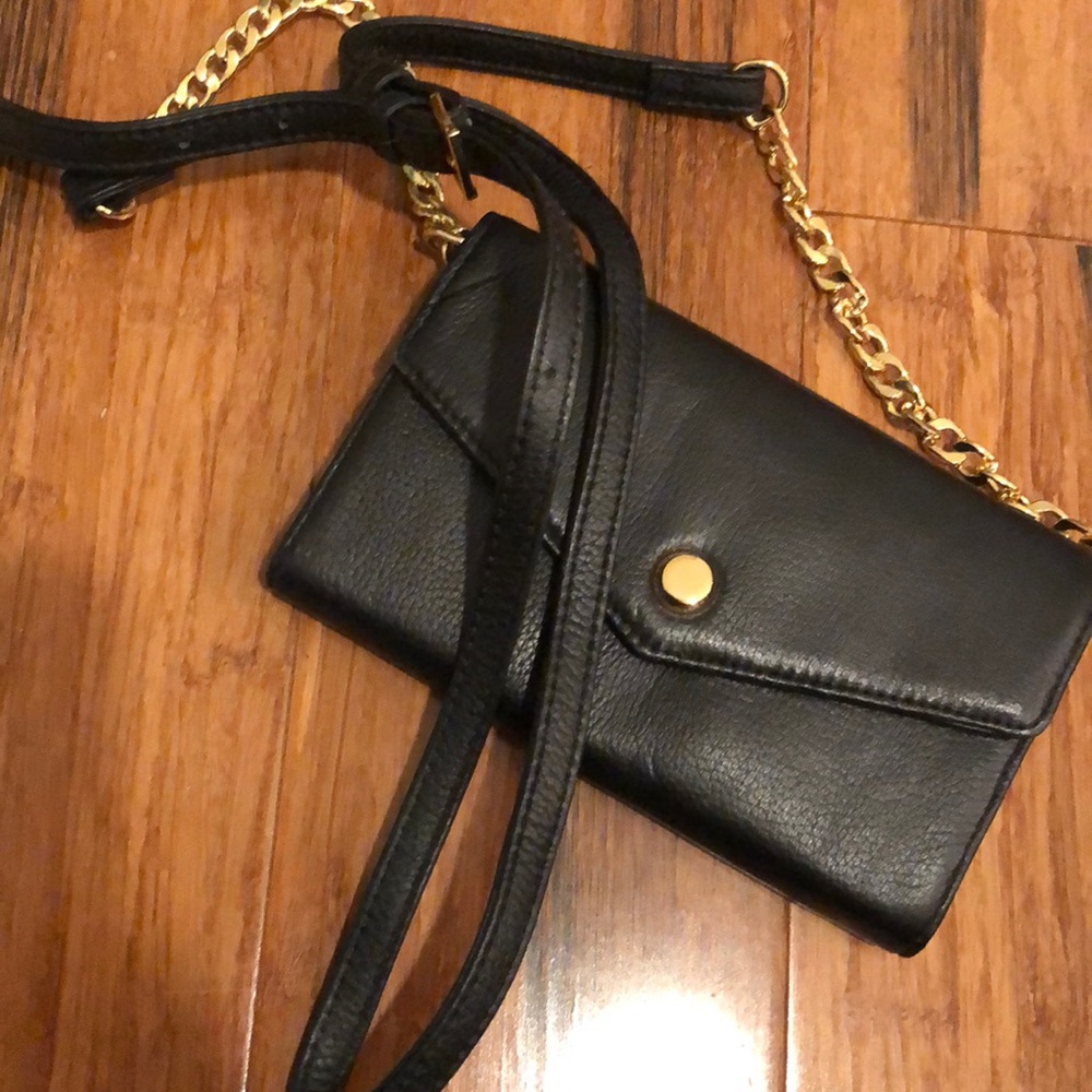 Leather wallet on chain